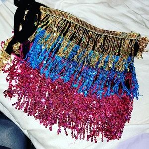 Sequin hip wrap